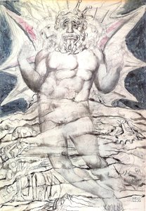 Infierno, canto 34: Lucifer de William Blake